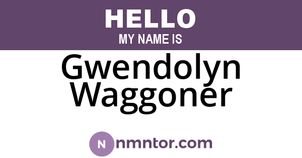 Gwendolyn Waggoner