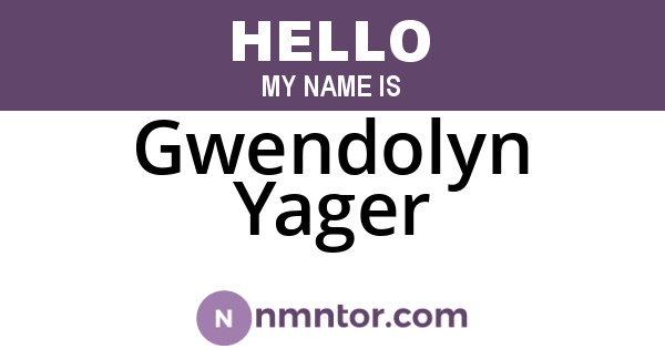 Gwendolyn Yager
