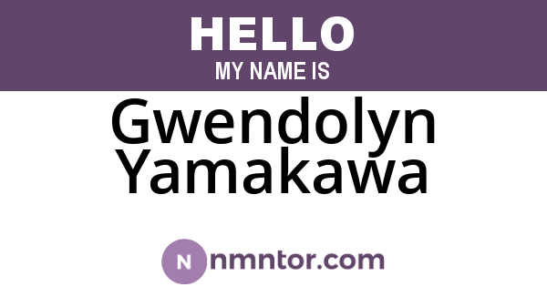 Gwendolyn Yamakawa