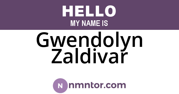 Gwendolyn Zaldivar