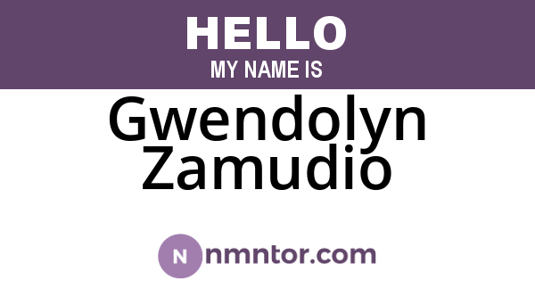 Gwendolyn Zamudio