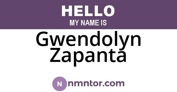 Gwendolyn Zapanta