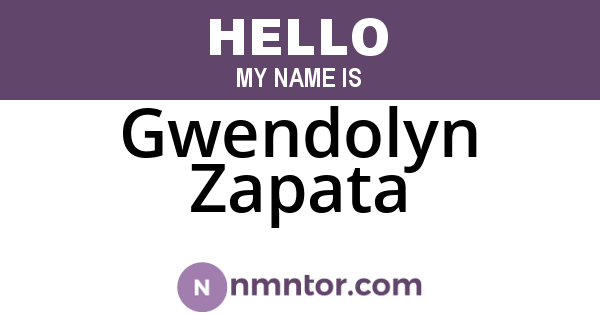 Gwendolyn Zapata