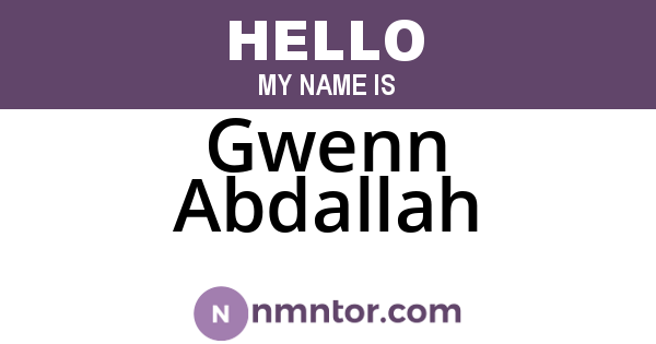 Gwenn Abdallah