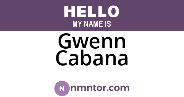 Gwenn Cabana