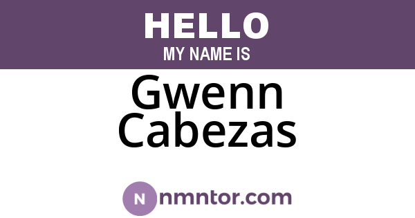 Gwenn Cabezas
