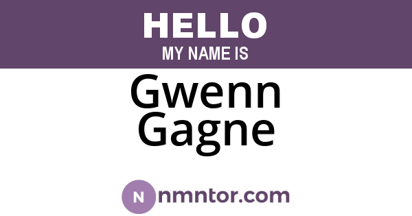 Gwenn Gagne