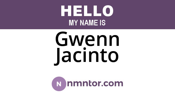 Gwenn Jacinto