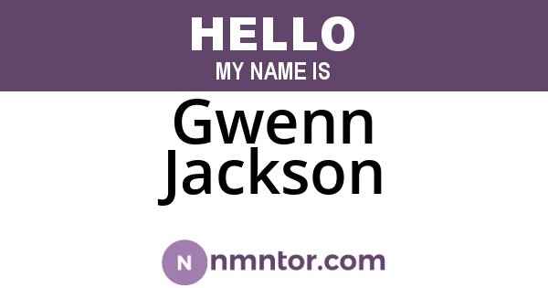 Gwenn Jackson