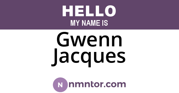 Gwenn Jacques