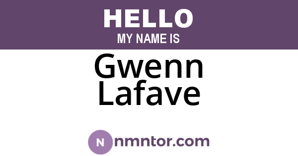 Gwenn Lafave