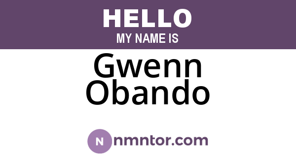 Gwenn Obando