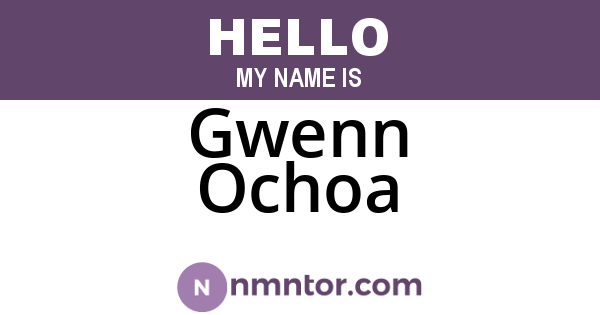Gwenn Ochoa
