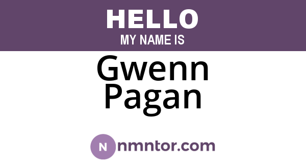 Gwenn Pagan