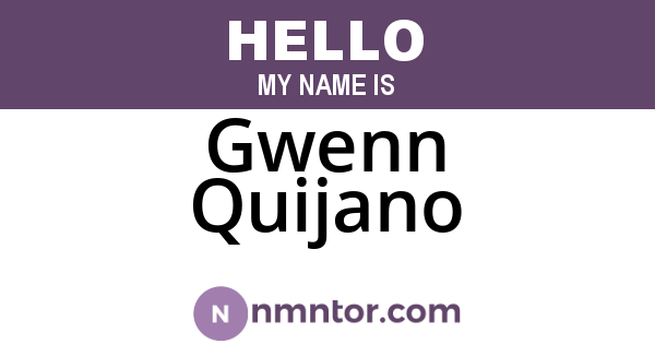 Gwenn Quijano