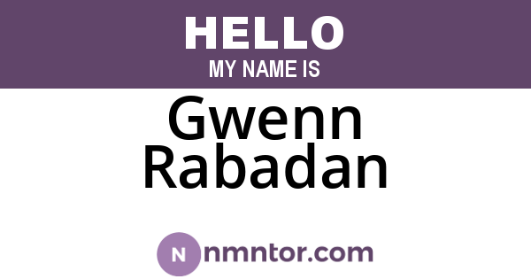 Gwenn Rabadan
