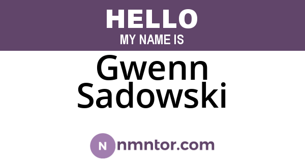 Gwenn Sadowski