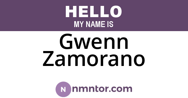 Gwenn Zamorano