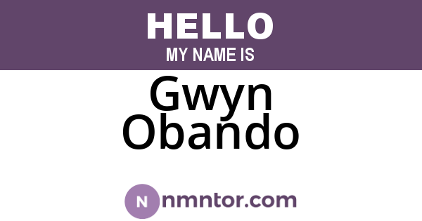 Gwyn Obando