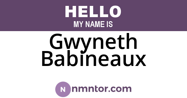 Gwyneth Babineaux