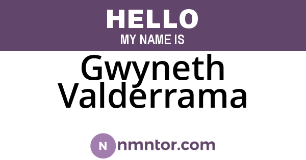 Gwyneth Valderrama
