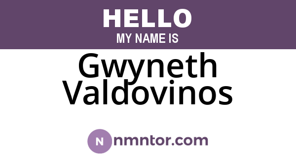 Gwyneth Valdovinos