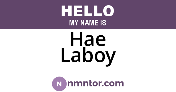 Hae Laboy