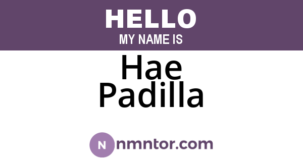 Hae Padilla