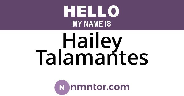 Hailey Talamantes