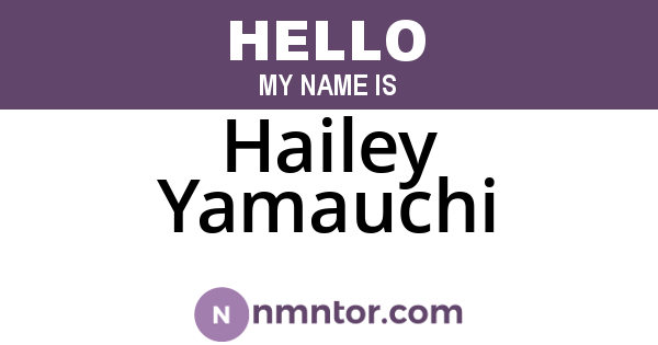 Hailey Yamauchi