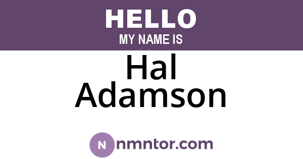 Hal Adamson