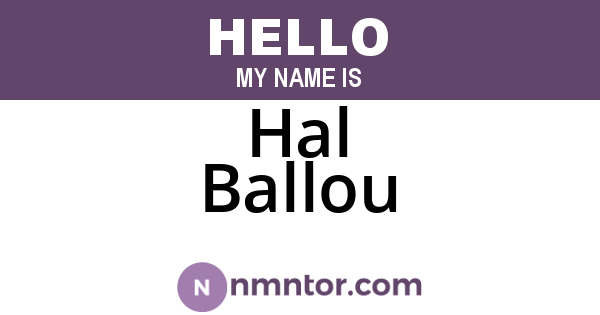 Hal Ballou