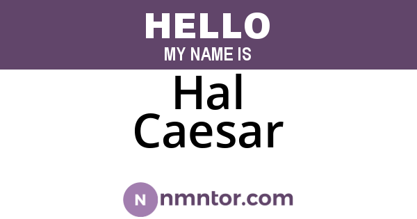 Hal Caesar