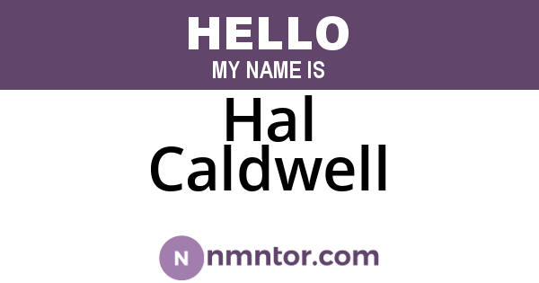 Hal Caldwell