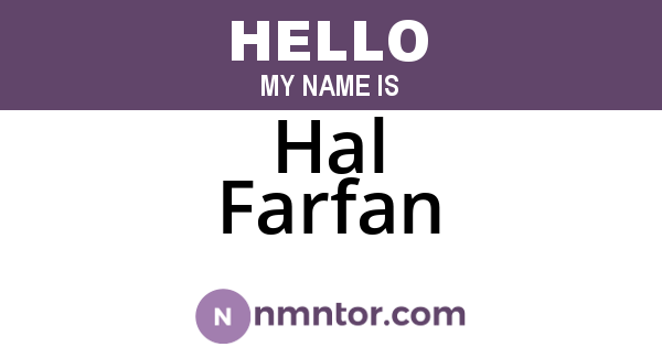 Hal Farfan
