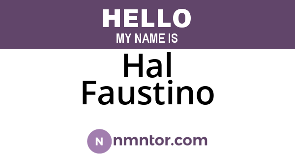 Hal Faustino