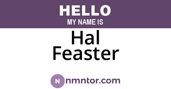 Hal Feaster