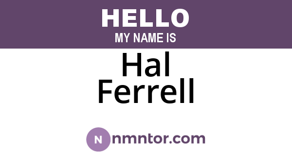 Hal Ferrell