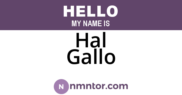 Hal Gallo