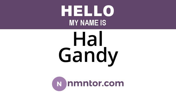 Hal Gandy