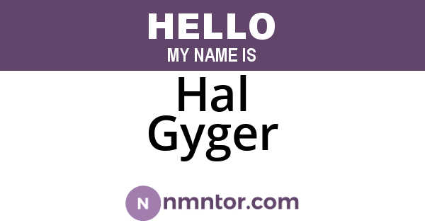 Hal Gyger