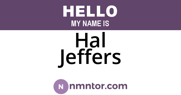 Hal Jeffers
