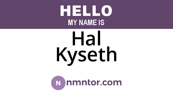 Hal Kyseth