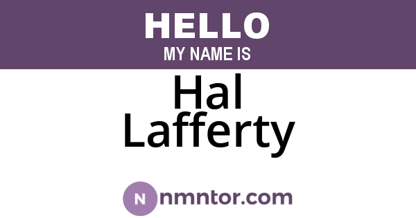 Hal Lafferty