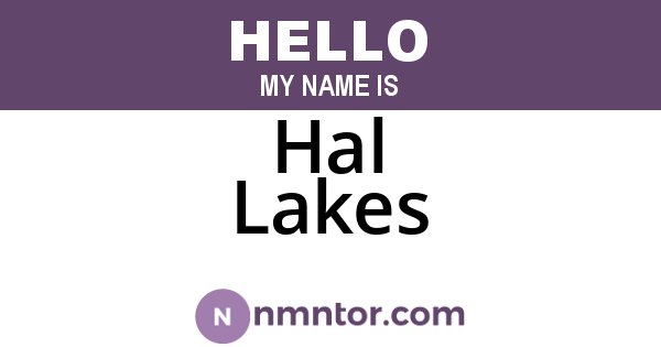 Hal Lakes