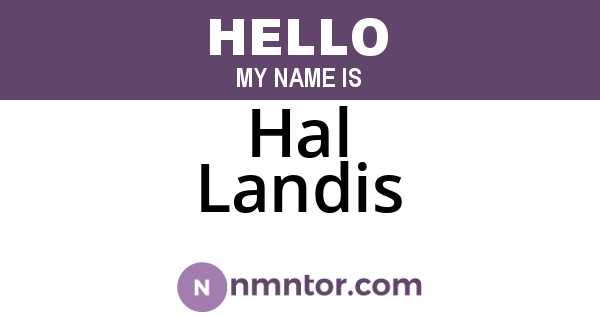 Hal Landis