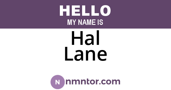 Hal Lane