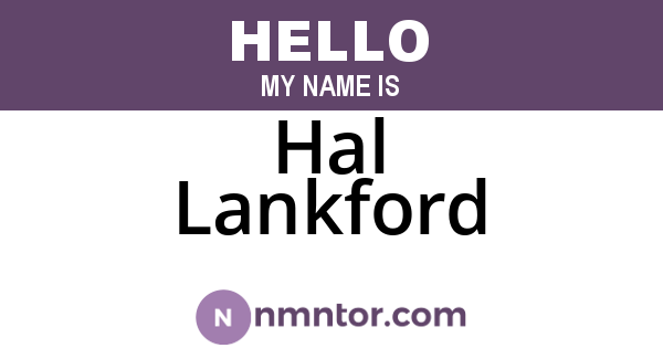 Hal Lankford