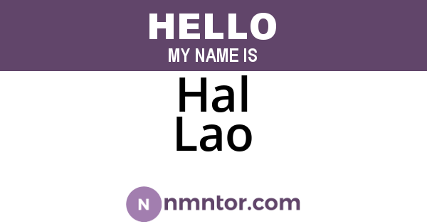 Hal Lao