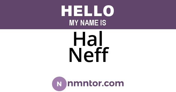 Hal Neff